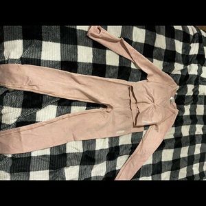 Gymshark blush pink leopard print set